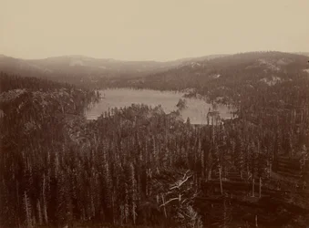Dams and Lake, Nevada County, Distant View
